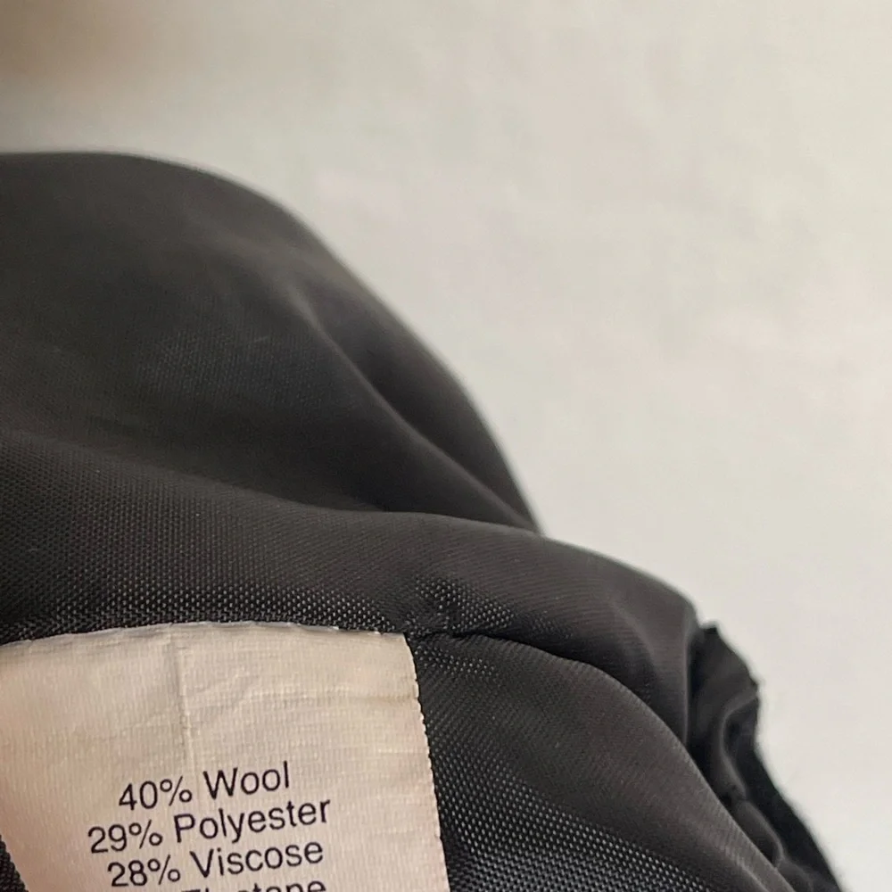 Jcrew black paper bag wool skirt